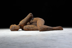 Seo Young Deok, Anguish 190, Iron chain(rust), 139 x 82 x 48(h)cm, 57kg, 2018_LR